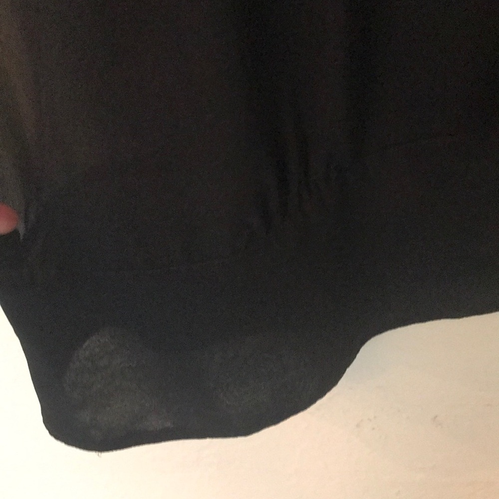 Black Sheer Ruffled Top - Picture 6 of 6